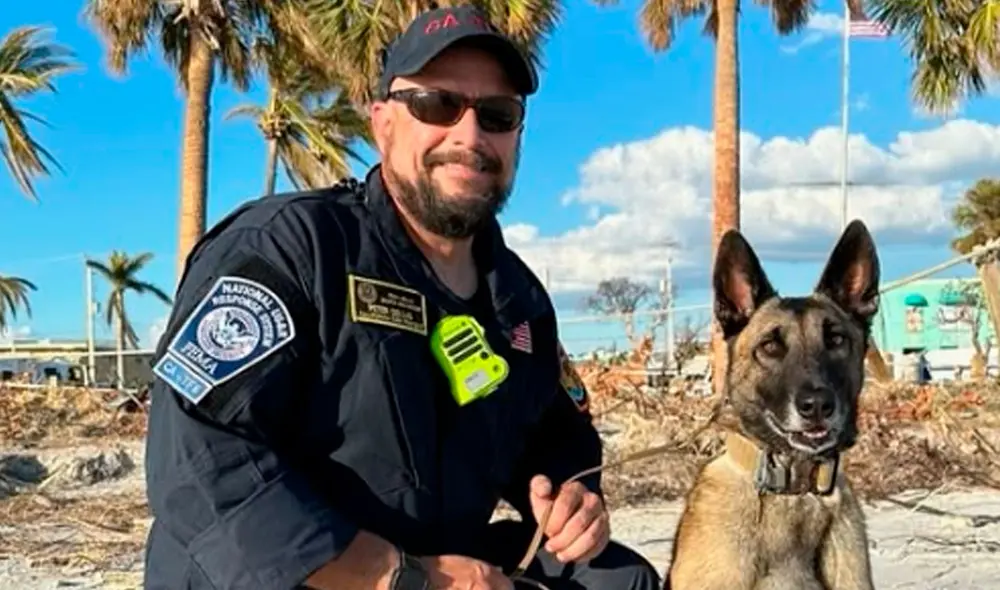 El héroe canino de California fue clave durante los incendios forestales. Foto: Instagram
