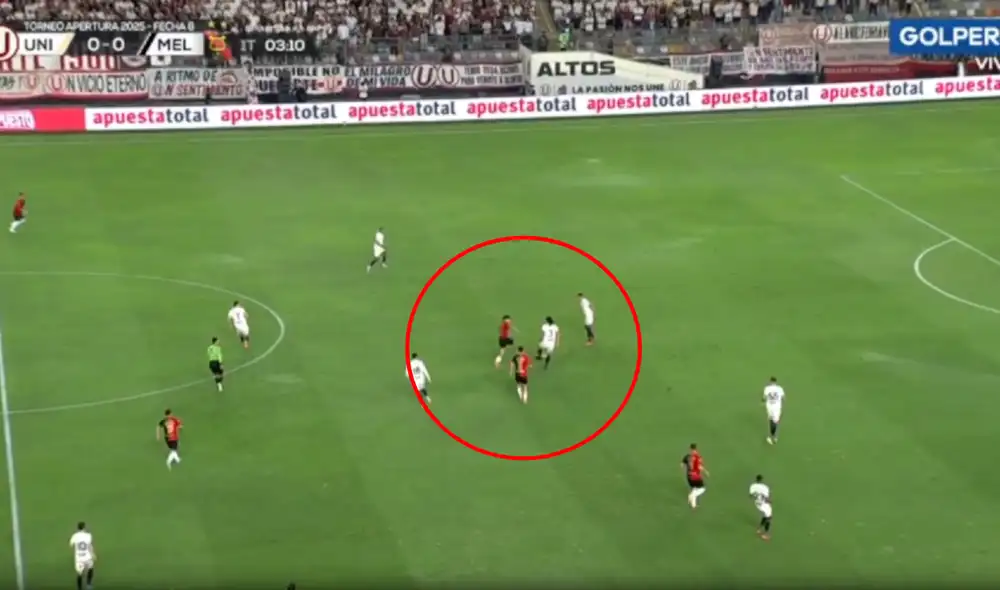 Williams Riveros es titular en el Universitario vs Melgar. Foto: captura de GOLPERU Williams Riveros es titular en el Universitario vs Melgar. Foto: captura de GOLPERU