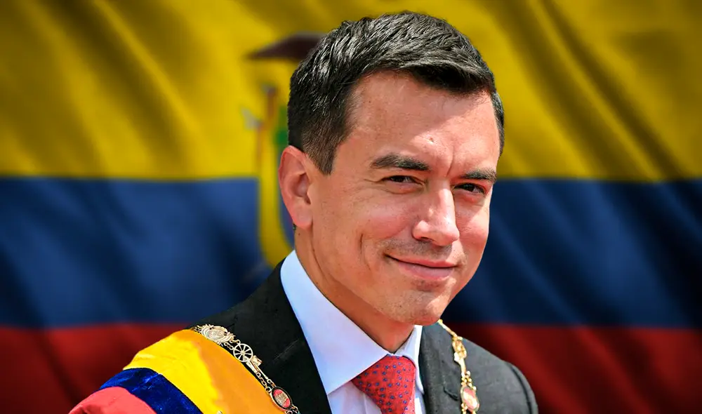Noboa será presidente de Ecuador por cuatro años más. Foto: composición LR / AFP Noboa será presidente de Ecuador por cuatro años más. Foto: composición LR / AFP