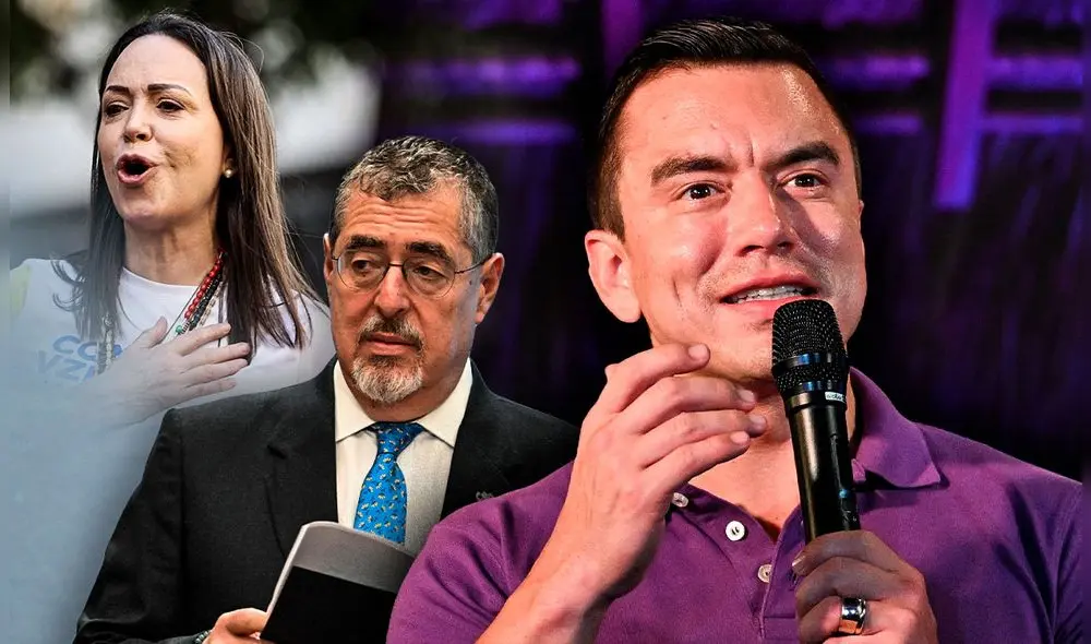 Tras la confirmación de su reelección, varios líderes latinoamericanos expresaron sus felicitaciones a Daniel Noboa. Foto: Composición LR/AFP. Tras la confirmación de su reelección, varios líderes latinoamericanos expresaron sus felicitaciones a Daniel Noboa. Foto: Composición LR/AFP.