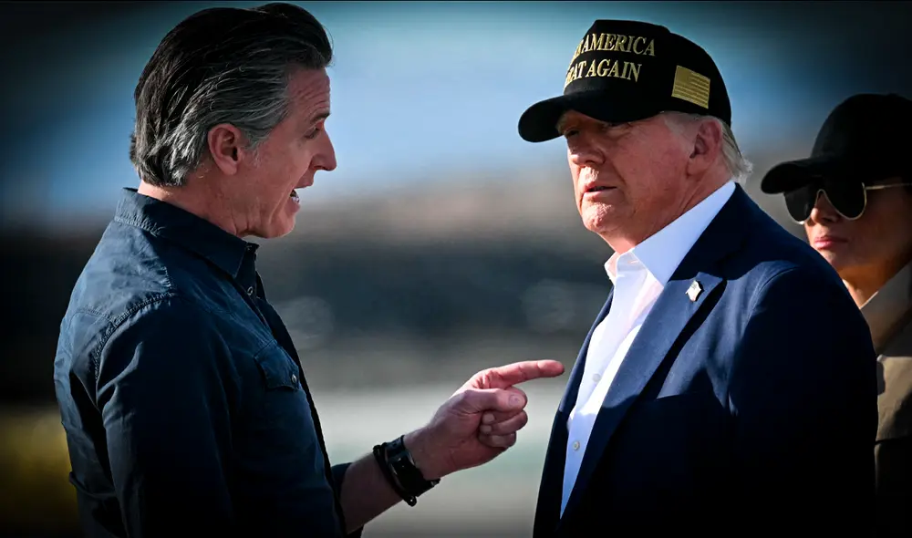 Gavin Newsom manifestó abiertamente su inconformidad sobre las políticas arancelarias impuestas por Donald Trump contra el mundo. Foto: AFP Gavin Newsom manifestó abiertamente su inconformidad sobre las políticas arancelarias impuestas por Donald Trump contra el mundo. Foto: AFP