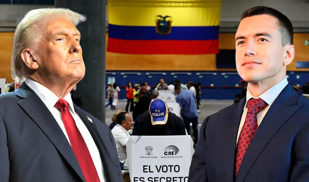 Trump aseguró que Noboa será un "gran líder". En tanto, Luisa González ha denunciado “el fraude más grande de la historia de Ecuador”. Foto: Composición LR. Trump aseguró que Noboa será un "gran líder". En tanto, Luisa González ha denunciado “el fraude más grande de la historia de Ecuador”. Foto: Composición LR.