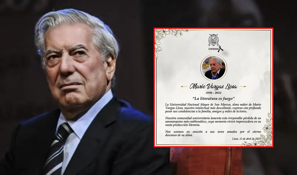 UNMSM se pronunció por muerte de Mario Vargas Llosa UNMSM se pronunció por muerte de Mario Vargas Llosa