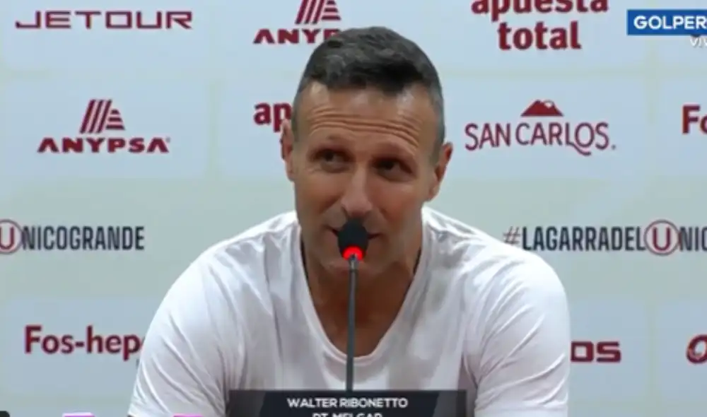 Walter Ribonetto declaró y aceptó la responsabilidad de la derrota ante Universitario. Foto: captura de pantalla de X