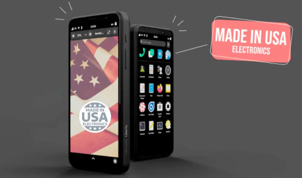 Así luce el Liberty Phone, el celular fabricado íntegramente en Estados Unidos. Foto: Purism