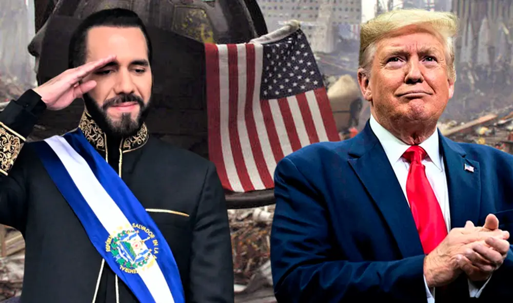 Nayib Bukele tras reunión con Donald Trump: "Tienes un problema de terrorismo. Estamos muy ansiosos de ayudar". Foto: composición LR Nayib Bukele tras reunión con Donald Trump: "Tienes un problema de terrorismo. Estamos muy ansiosos de ayudar". Foto: composición LR