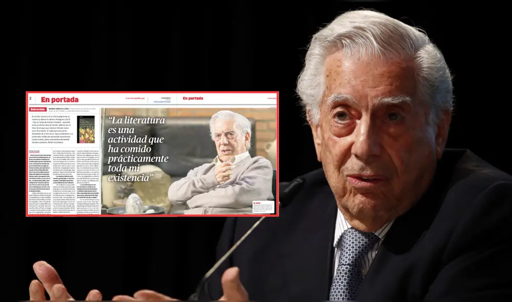 La República recuerda la última entrevista a Mario Vargas Llosa publicada en el diario, tras su fallecimiento a los 89 años.| Composición LR. La República recuerda la última entrevista a Mario Vargas Llosa publicada en el diario, tras su fallecimiento a los 89 años.| Composición LR.