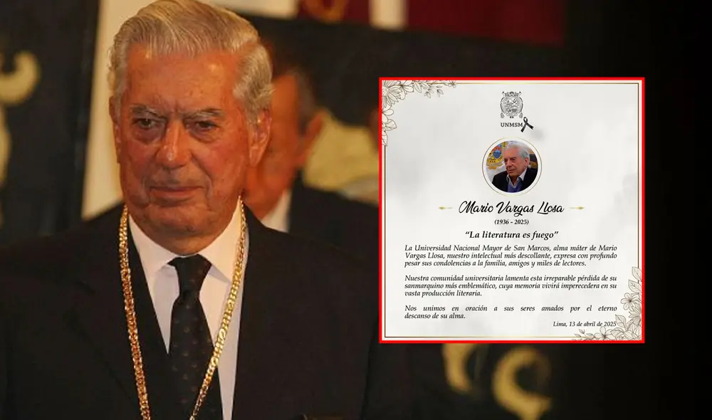UNMSM se despide con emotivo mensaje de Mario Vargas Llosa