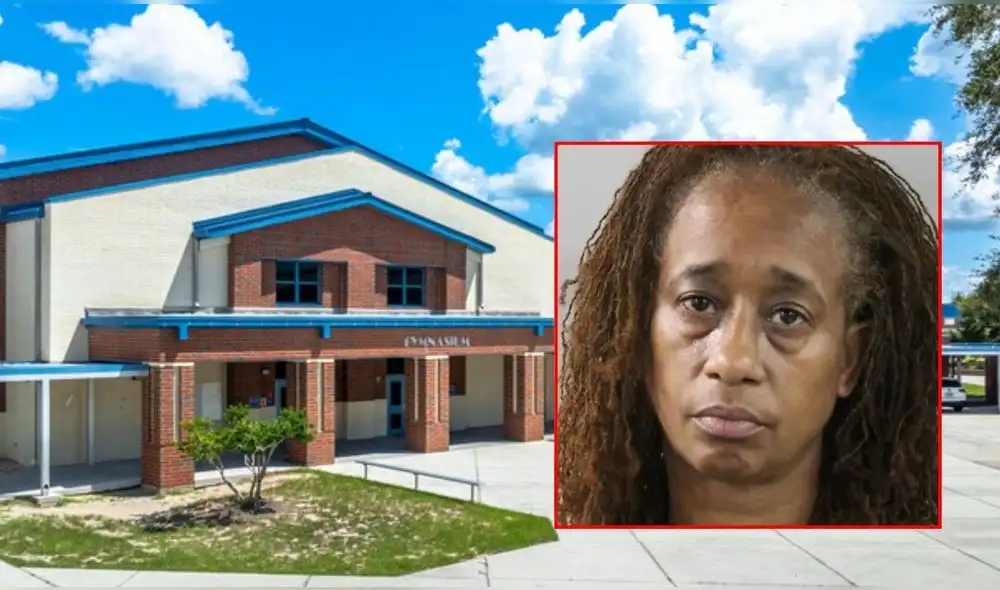 Keiva Lark está de licencia administrativa de su cargo debido a la interacción inapropiada con el adolescente de 13 años. Foto: composición LR.