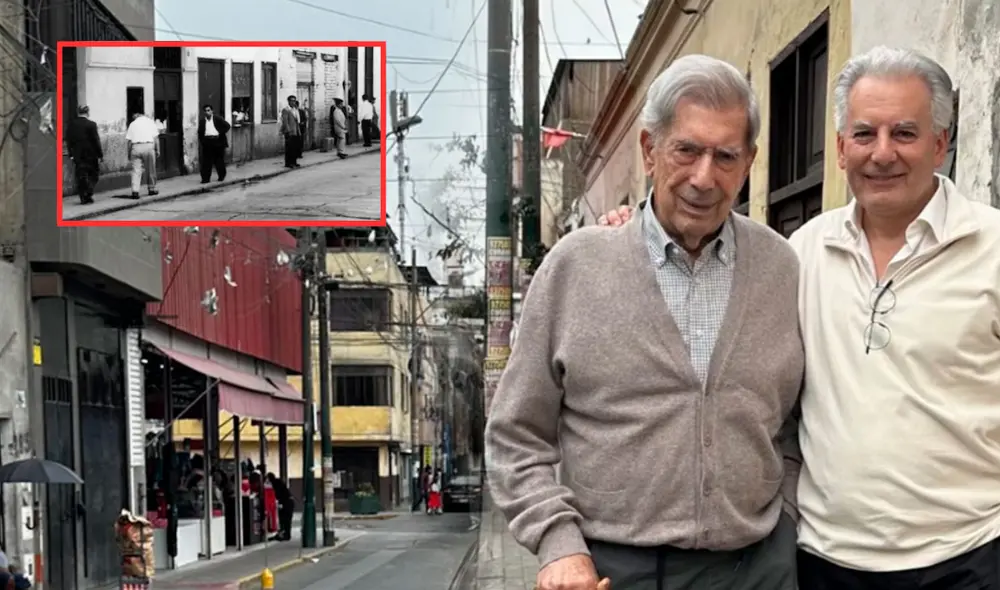 A principios de año, Mario Vargas Llosa visitó diversos lugares de Lima que aparecieron en sus novelas más conocidas con su hijo Álvaro. Foto: Composición LR/ X/ Álvaro Vargas Llosa