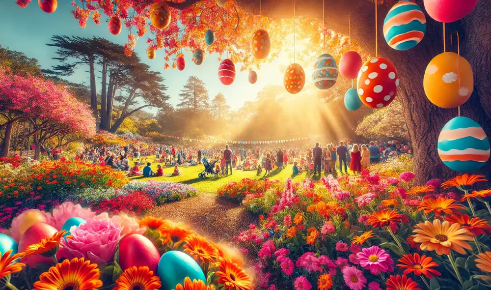 Disfruta de la Pascua 2025 en California con tradiciones, recetas y momentos especiales para compartir en familia. Foto: Dall-E Disfruta de la Pascua 2025 en California con tradiciones, recetas y momentos especiales para compartir en familia. Foto: Dall-E