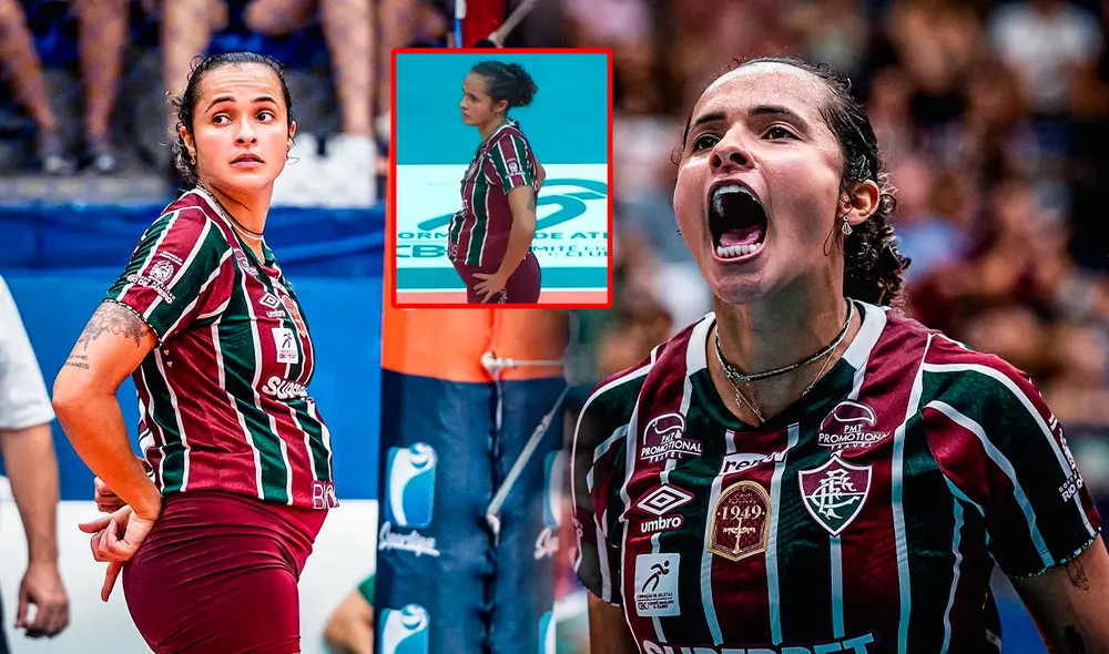 Priscila Heldes jugaba al voleibol desde antes de su embarazo. Foto: composición LR/Priscila Heldes/Sportv Priscila Heldes jugaba al voleibol desde antes de su embarazo. Foto: composición LR/Priscila Heldes/Sportv