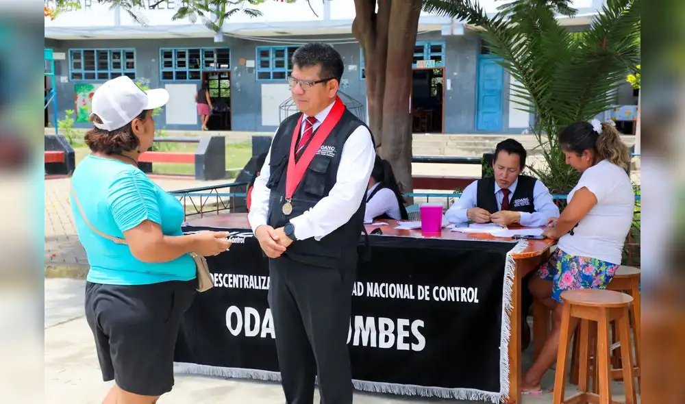 Mesa itinerante de ODANC Tumbes atendió a usuarios en la I.E. César Vallejo de El Tablazo.