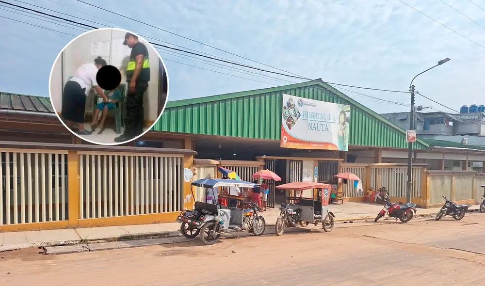 Menor fue trasladado hasta el Hospital II-1 de Nauta. Créditos: composición LR. Menor fue trasladado hasta el Hospital II-1 de Nauta. Créditos: composición LR.