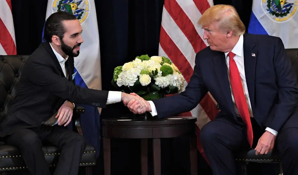 La reunión entre Trump y Bukele trató sobre seguridad y migración. Foto: CNN es español.