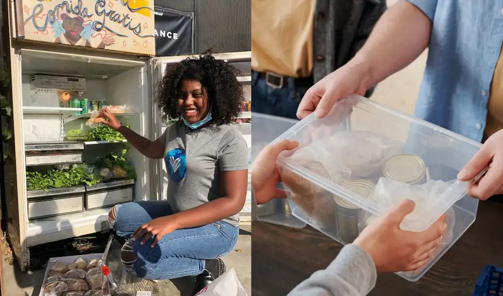 Para acceder a los alimentos, solo se requiere una prueba de residencia. No se exige documentación de estatus migratorio, lo que facilita el apoyo a quienes enfrentan dificultades económicas por la inflación. Foto: composición LR/Pexels.