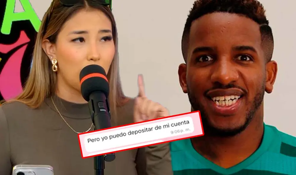 Xiomy Kanashiro y Jefferson Farfán llevan tres meses de relación. Foto: Composición LR/Captura/YouTube