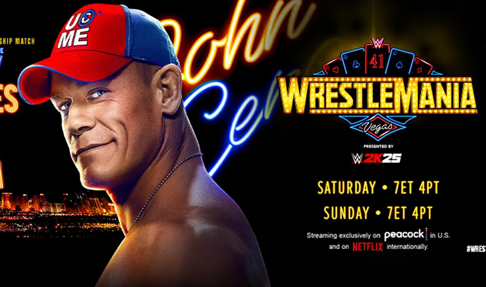 John Cena peleará por el título de campeón indiscutido de la WWE. Foto: Wrestlemania