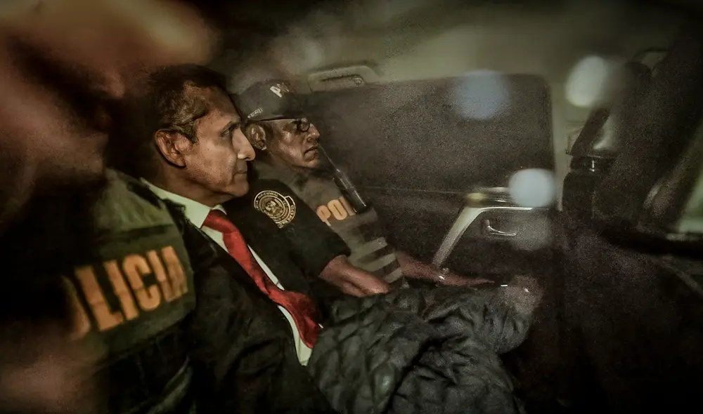 Ollanta Humala es trasladado a penal de Barbadillo. Foto: Miguel Vásquez