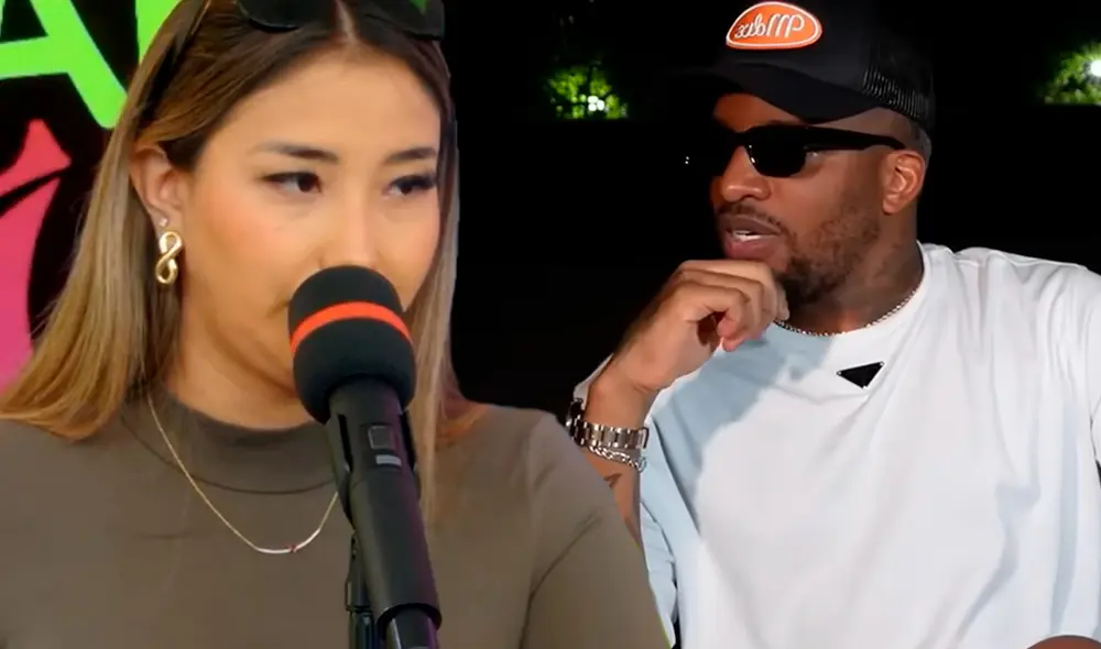 Xiomy Kanashiro y Jefferson Farfán empezaron su relación a inicios de este año. Foto: Composición LR/Captura/YouTube