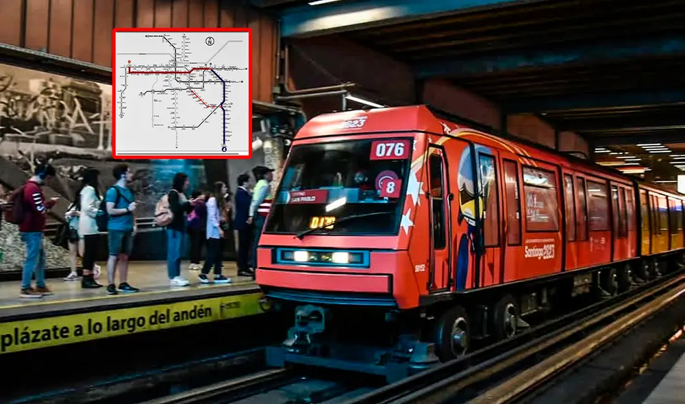 A las 8.00 a. m. de Chile, el Metro de Santiago presentó retrasos. Foto: composición LR/Metro de Santiago