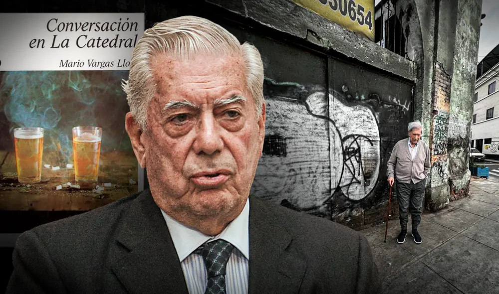 Mario Vargas Llosa regresó a La catedral, pero notó que no quedaba ni la sobra del emblemático bar de los años 50. Foto: composición LR/ Jazmín Ceras