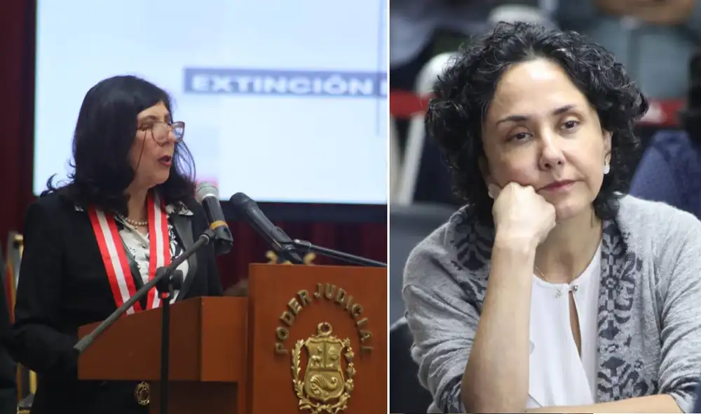 Nadine Heredia fue sentenciada a 15 años de prisión. Janet Tello cuestionó el asilo político. Foto: Composición/LR