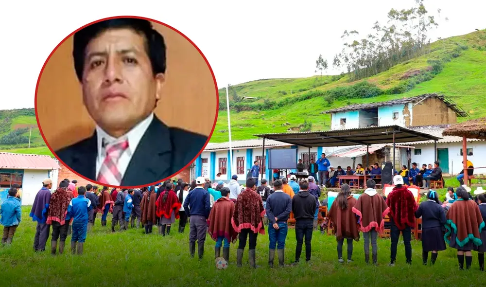 Debido a la demora del Ministerio Público para el levantamiento del cadáver, se suspendieron las clases en la institución. Foto: Composición LR