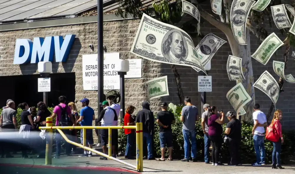 Apple Pay y Google Pay están aceptados en algunos trámites del DMV, pero no para todos. Foto: composición LR/Los Angeles Times Apple Pay y Google Pay están aceptados en algunos trámites del DMV, pero no para todos. Foto: composición LR/Los Angeles Times
