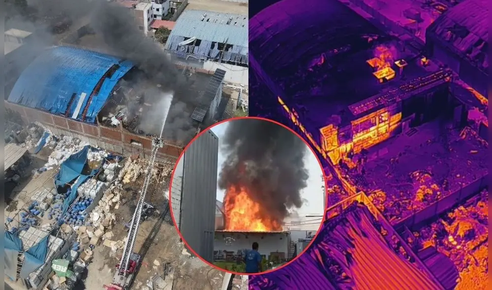 Gases tóxicos ocasiones por incendio se desplazan por el Este según Senamhi