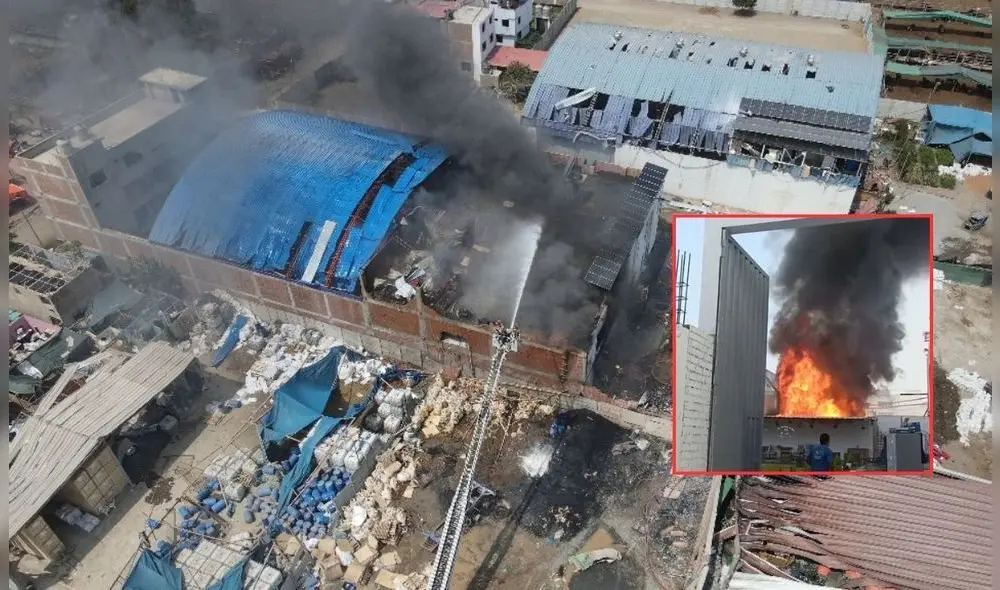 Autoridades de la Municipalidad de Lurín confirman que el almacén incendiado es clandestino Autoridades de la Municipalidad de Lurín confirman que el almacén incendiado es clandestino
