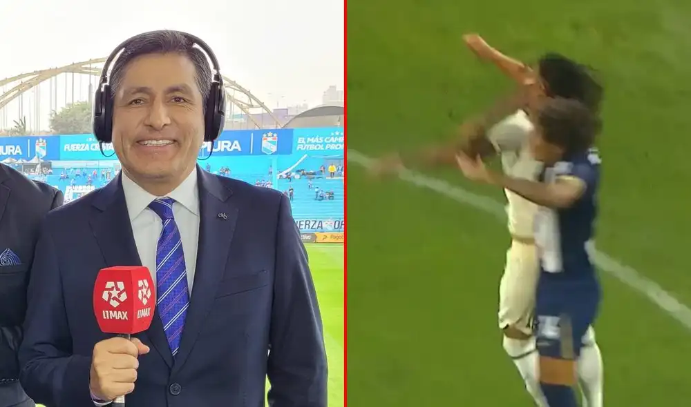 Winston Reátegui respaldó a Daniel Ureta y a los encargados del VAR por su decisión en la jugada de Paolo Guerrero. Foto: composición LR/X @WinstonReátegui/captura de L1 Max