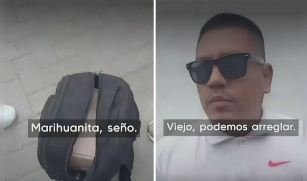 De La Cruz cambió de versión sobre la posesión de marihuana durante su intervención en Trujillo. Foto: composición LR/América