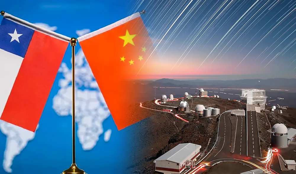 China respondió con dureza a los cuestionamientos de EE. UU. sobre el proyecto astronómico TOM, desarrollado en cooperación con la Universidad Católica del Norte. Foto: composición LR/CGTN/ESO