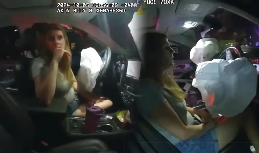 Las imágenes de la cámara corporal de la policía muestran a Fackler divagando y admitiendo que había estado bebiendo. Foto: composición LR/Transparency Bodycam
