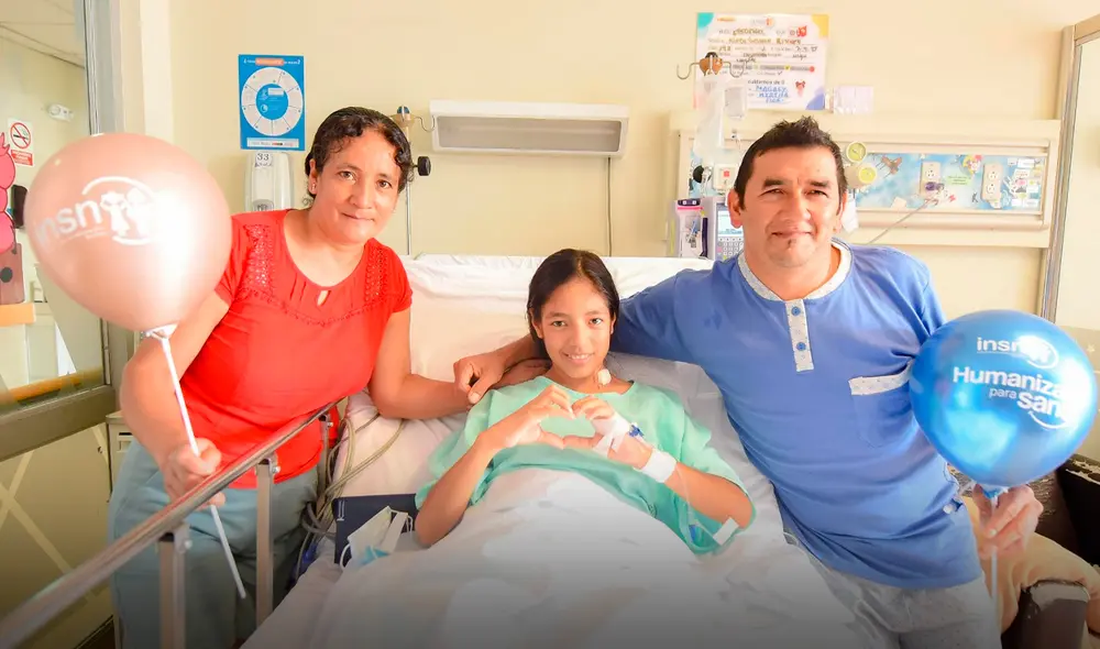 Gracias al acto de amor de su padre, la pequeña Kiara tiene una segunda oportunidad. Foto: INSN Gracias al acto de amor de su padre, la pequeña Kiara tiene una segunda oportunidad. Foto: INSN
