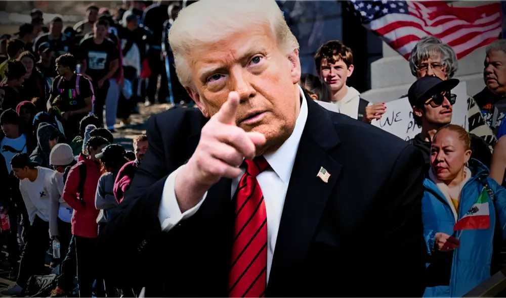 Donald Trump busca eliminar protecciones como el TPS y deportar a miles de inmigrantes indocumentados. Foto: composición LR/CNN/EFE