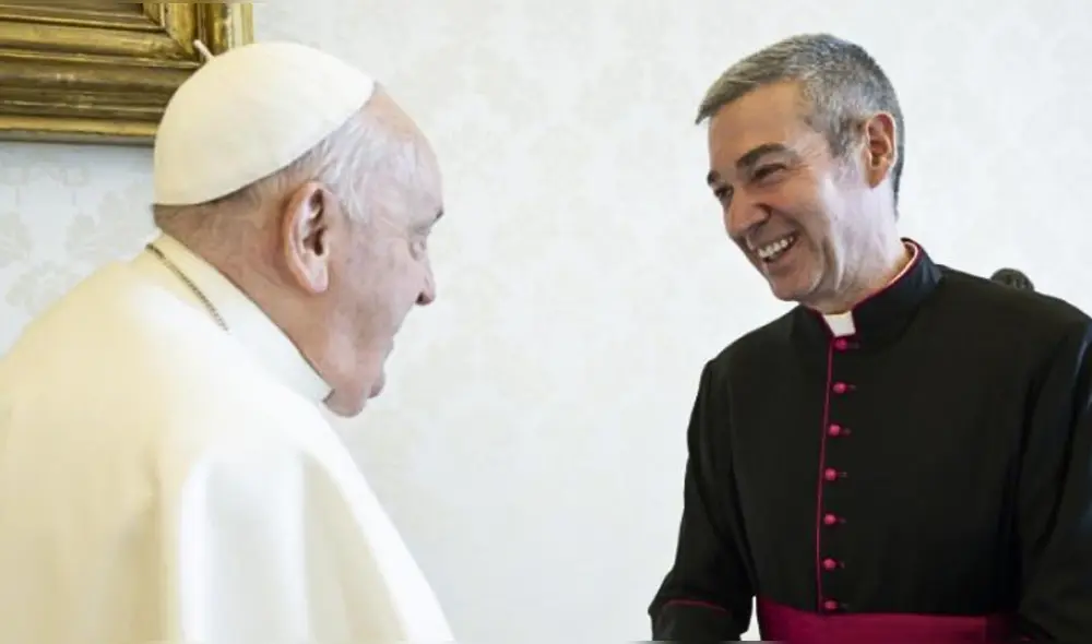 Jordi Bertomeu reunido con el papa Francisco | Foto: Catalunya Cristiana
