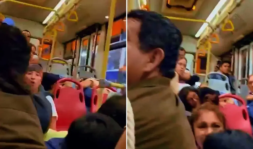 Pasajeros se lanzan al suelo del bus del Metropolitano ante disparos en inmediaciones de la estación Parque del Trabajo. Foto: composición LR/difusión