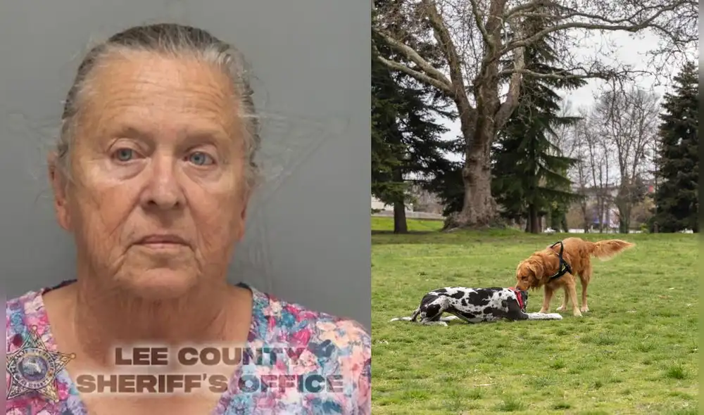 Charlene Tedesco, arrestada en Cape Coral, Florida, dijo que roció el gas pimienta para protegerse a sí misma y a su perro. Foto: Cape Coral Police Department/ Freepik