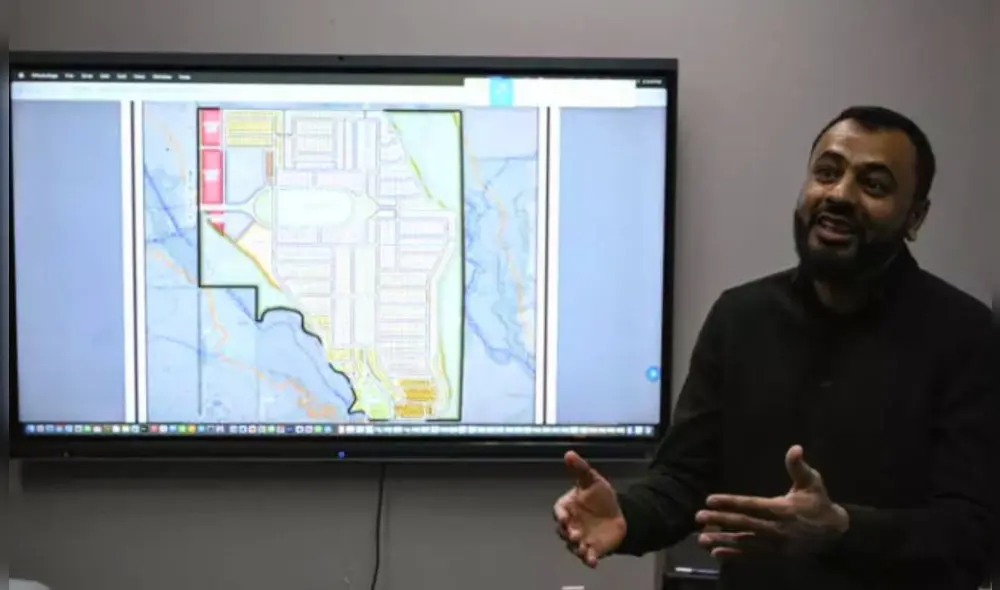 Imran Chaudhary, líder del proyecto residencial en Texas, insiste en su continuidad pese a haber recibido amenazas anónimas. Foto: AFP