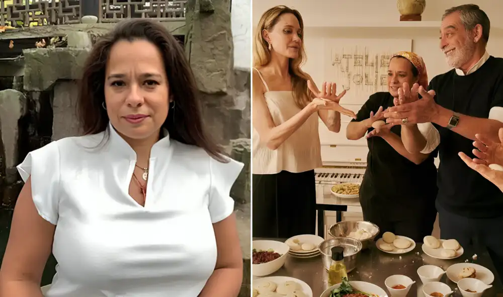 La chef Lebjulet Braganti durante una clase en Atelier Jolie, compartió no solo la receta de las arepas venezolanas, sino también su visión espiritual de la cocina como herramienta de transformación. Foto: composición LR/Lebjulet Braganti