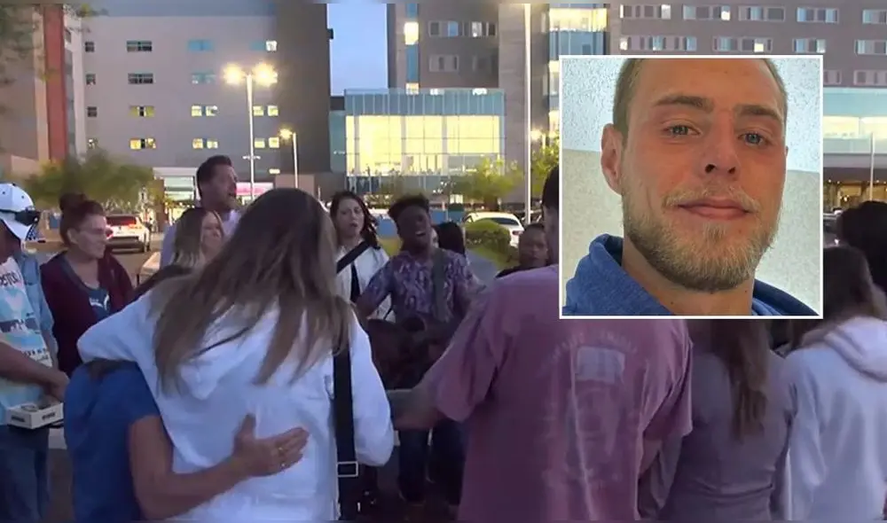 Se realizó una vigilia en honor a Jacob Couch, quien falleció por una falla en el corazón tras estar internado con soporte vital. Foto: composición LR.