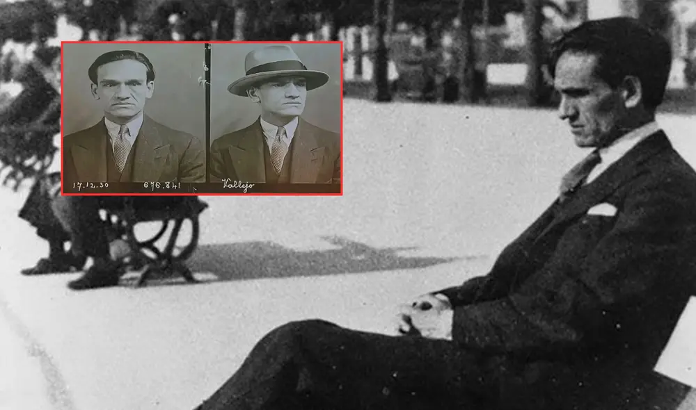 El último 16 de abril, se presentaron dos fotografías inéditas de César Vallejo, tomadas en una dependencia policial en 1930. Foto: composición LR El último 16 de abril, se presentaron dos fotografías inéditas de César Vallejo, tomadas en una dependencia policial en 1930. Foto: composición LR