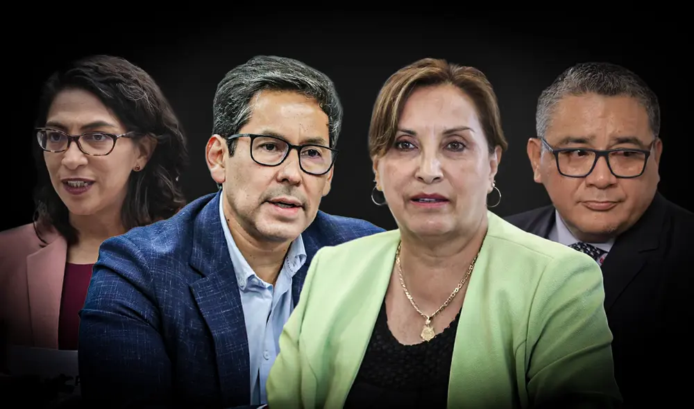 Santiváñez, Demartini y Urteaga volvieron al Poder Ejecutivo con la venia de Boluarte | Composición: Gerson Cardoso / Foto: LR.