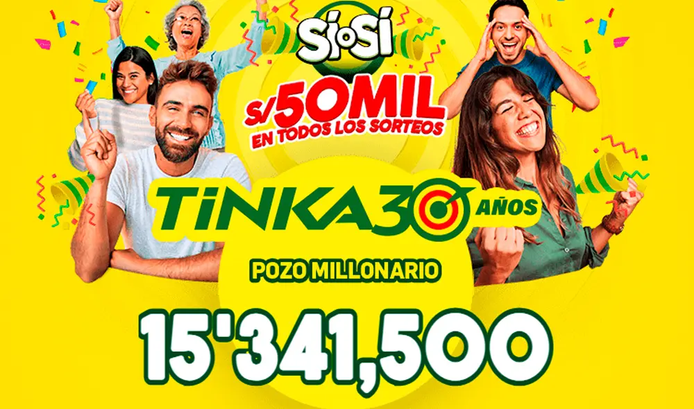 Resultados de la Tinka de este domingo 20 de abril. Foto: La Tinka Resultados de la Tinka de este domingo 20 de abril. Foto: La Tinka