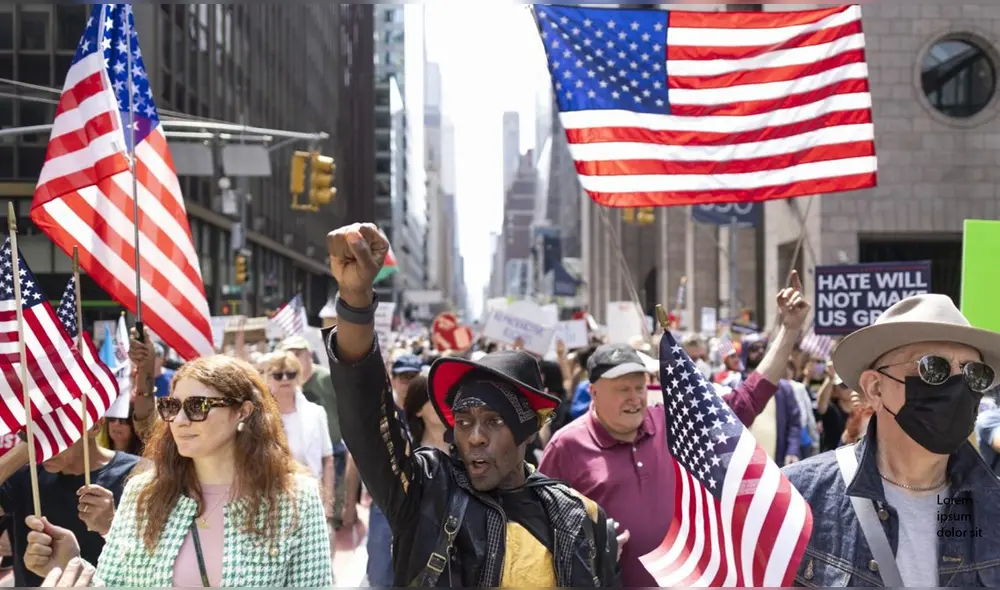 Crece la tensión en EE.UU. por protestas masivas contra el odio y la represión del gobierno de Trump. Foto: EFE Crece la tensión en EE.UU. por protestas masivas contra el odio y la represión del gobierno de Trump. Foto: EFE