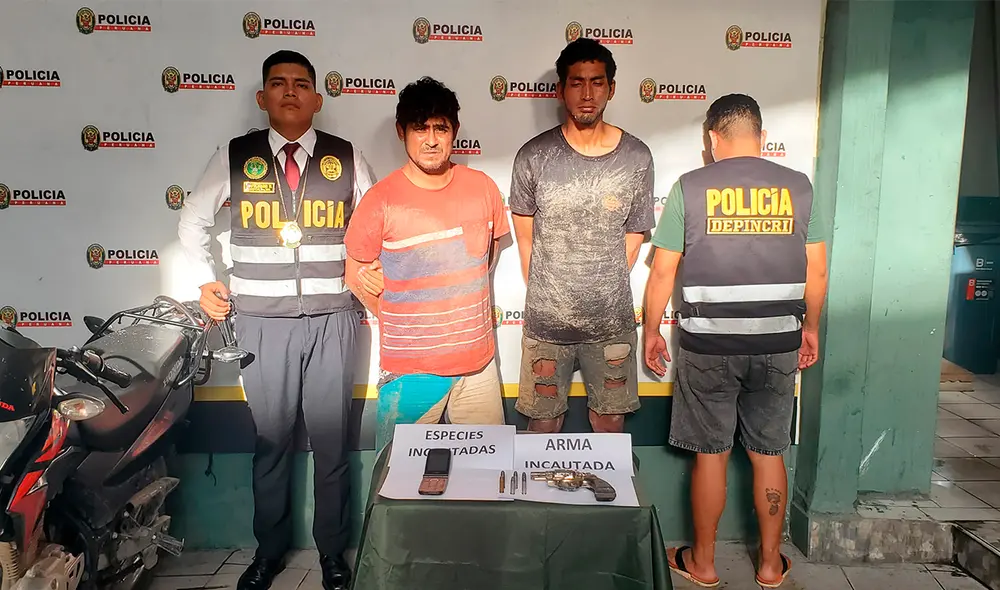 Detenidos fueron trasladados hasta la Depincri Iquitos. Créditos: PNP