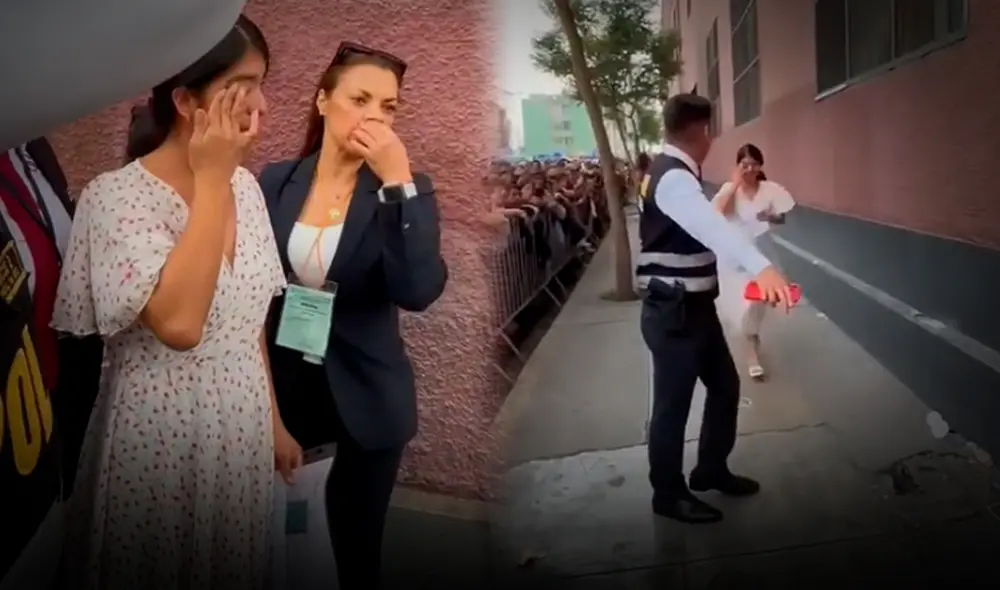 Los padres de familia intentaron ayudar a la joven, quien se había equivocado de sede. Foto: Academia CEMTA