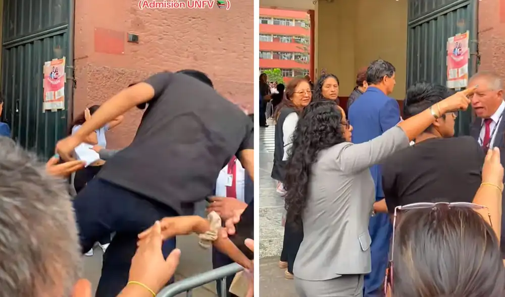 El muchacho se confundió y tuvo que ir corriendo para llegar a tiempo y rendir su examen para la UNFV. Foto: composición LR/ TikTok/ @yommmi27